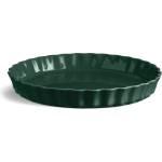 Emile Henry Керамична форма за тарт emile henry tart dish - Ø29, 5 см - цвят зелен кедър (eh 6031-07)