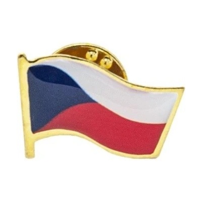 VLAJKY.eu Odznak vlající vlajka ČR 19 x 8 mm