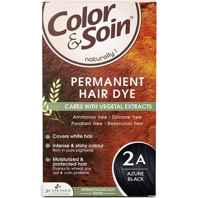 3 Chenes Color & Soin Боя за коса, 2A Лазурно черен цвят