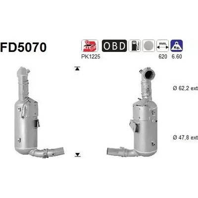 AS Filtr pevných částic ASA FD5070