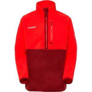 Mammut Детски поларен пуловер Mammut Kid's Waymarker Midlayer Half-Zip Pull Fleece jumper - Mammut Red / Dark Mammut Red - размер 140 (EU) (703-6437-0314)