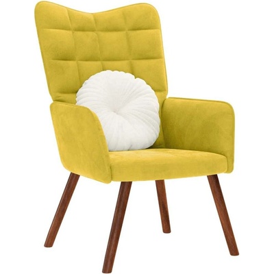 vidaXL 4016817 Relaxační žluté samet