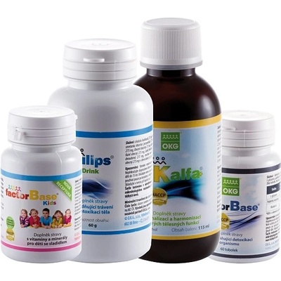 Endokrin Pack Factor Base Kids 60 tablet OK Alfa+ 115 ml Factor Base 60 tablet Emulips Drink 60 g