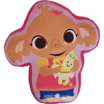 Setino Tvarovaný 3D vankúš Slonica Sula z rozprávky Zajačik Bing 37x40