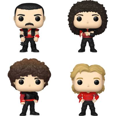 Funko Комплект фигури Funko POP! Music: Queen - Freddie Mercury, Brian May, John Deacon, Roger Taylor (FK70602)