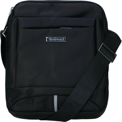 Trendy pánská textilní crossbody taška Piotr černá
