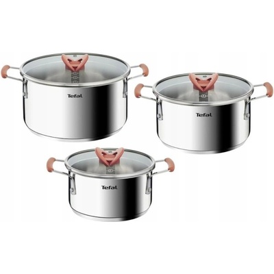 Tefal Sada hrncov Opti'Space nerezová oceľ 6 ks