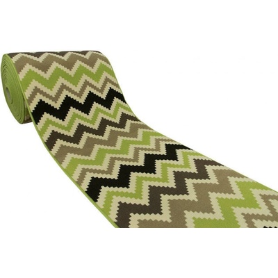 Nej-koberce Luna 503406/67955 zygzak zelený 90 cm