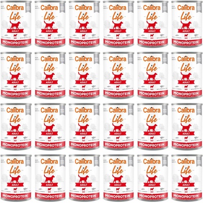 Calibra Dog Life Adult Beef with Carrots 24 x 400 g