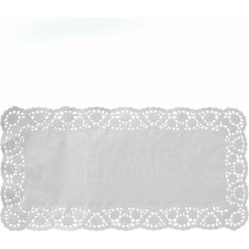 WIMEX s. r. o WIMEX s. r. o. Декоративна дантела (PAP) квадратна бяла 30 x 18 см [100 бр. ]