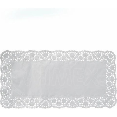 WIMEX s. r. o WIMEX s. r. o. Декоративна дантела (PAP) квадратна бяла 30 x 18 см [100 бр. ]