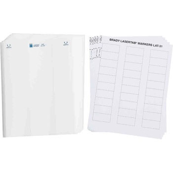 Brady LAT-31-747W-1 / 029690, LaserTab Laser Printable Labels, 50.80 mm x 22.86 mm (29690)