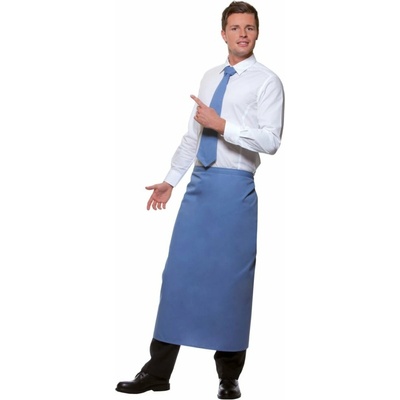 Karlowsky Bistro-Apron Ibiza grey blue Zástěra