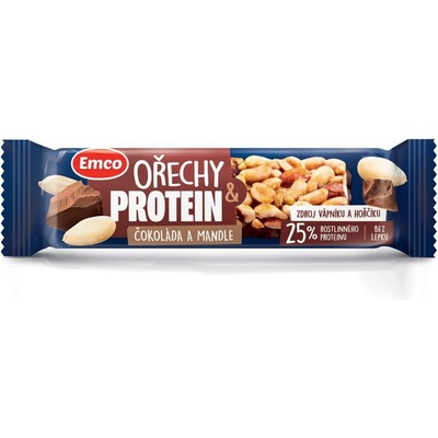 EMCO Tyčinka s ořechem a proteinem 40g
