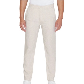 KnowledgeCotton Apparel Мъжки ежедневен панталон Knowledgecotton apparel Chuck Regular Linen Pants Casual trousers - Light Feather Gray - размер 29 (007-3645-0124)