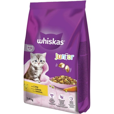Whiskas granule Junior s Kuřecím 1,4 kg