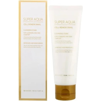 Image 1 of Missha Super Aqua Cell Renew Snail - Почистваща пяна за лице 100мл