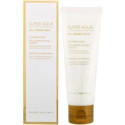 Missha Super Aqua Cell Renew Snail - Почистваща пяна за лице 100мл