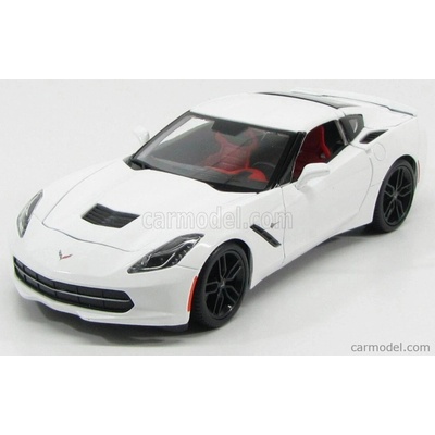 Maisto Chevrolet Corvette Z51 Coupe Stingray 2014 biela 1:18