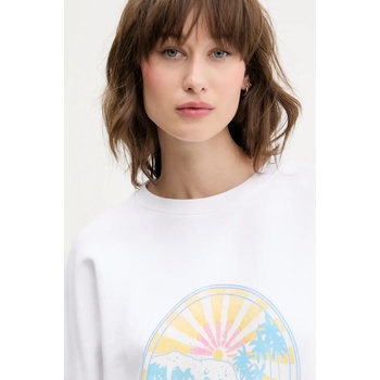 Guess Jeans Памучен суичър Guess Jeans в бяло с принт W5GQ16 K68I4 (W5GQ16.K68I4)