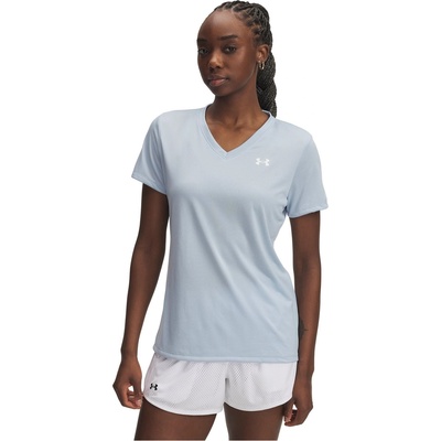 Under Armour Tech V-Neck Short Sleeve Womens - Blue Calm
