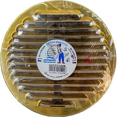 Refax plast s.r.o. Mřížka ventilační mosazná univerzální kulatá D175 mm