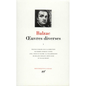 Œuvres diverses | Balzac (ISBN: 9782070106646)