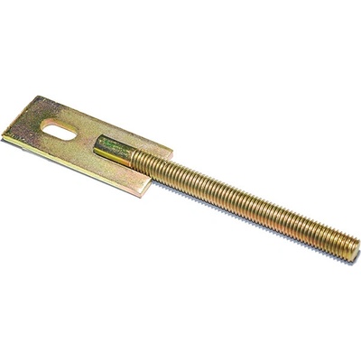 Držák plotového pole, rovný, M12x185mm, Zn