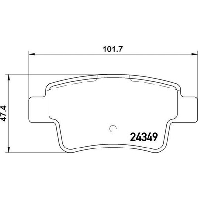 Sada brzdových platničiek kotúčovej brzdy BREMBO P 23 104