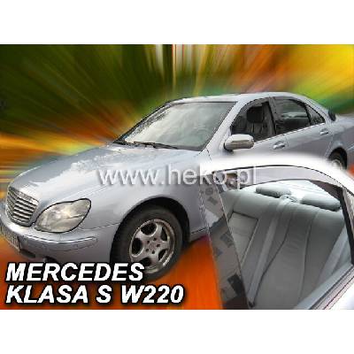 Deflektory Mercedes Class S W220 1998-2005 predné + zadné