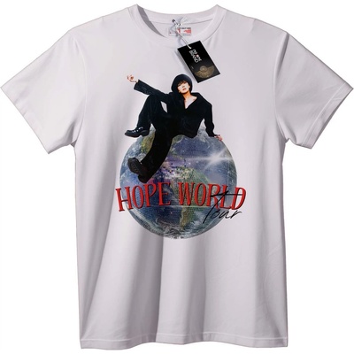 NOONEBRAND Тениска Hope World - 6XL, White