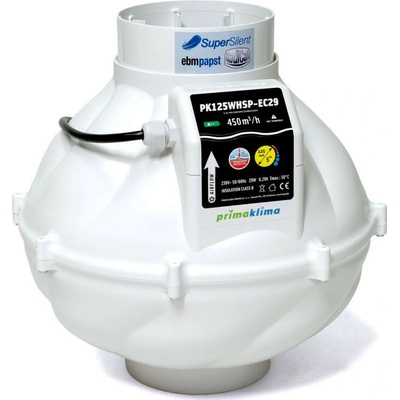 Prima Klima Whisperblower EC 125 mm 450 m3/h bez regulácie