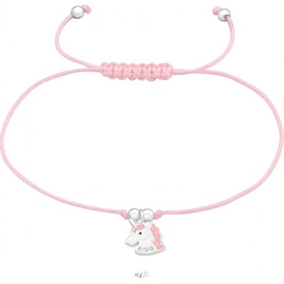 All4Silver dětský náramek stříbrný Jednorožec S2519