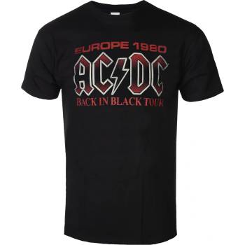 NNM Мъжка тениска AC/DC - Back In Black Europe 1980 - Black - 51437600