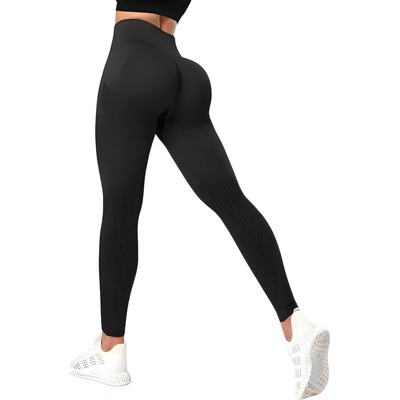 HARAHU Push Up Legíny SI-25057 Čierna