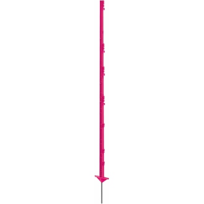 Fencee Plastový stĺpik pre elektrický ohradník, dĺžka 156 cm, 11 očiek, ružový
