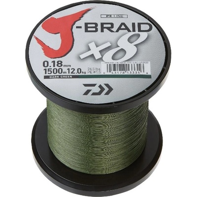 Daiwa šňůra J-Braid X8 3000m 0,16mm 9kg