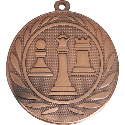 DI5000.ZD/B Medaila šach pr.50 mm hr.2mm bronz bronz