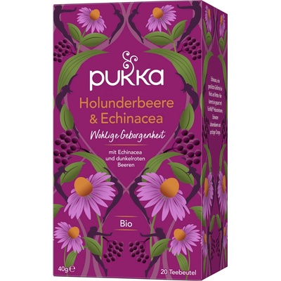 PUKKA Herbs Ajurvédsky Bio bylinkový čaj Baza čierna & Echinacea 20 ks