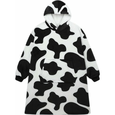 Ruhhy 26538 Televizní mikina s kapucí XXL černobílá – Zboží Mobilmania