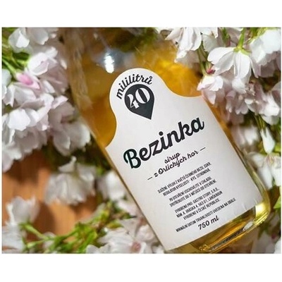Sirup 40 mililitrů bezinka 0,75 l