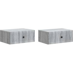 vidaXL Нощен шкаф 2 бр. Сива сонома 49 x 34, 5 x 20 см (897948)