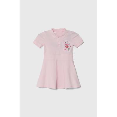 Guess Детска рокля Guess в розово къса разкроена (K4GK35.K9N14.PPYH)