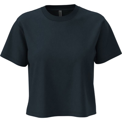 Next Level Apparel N 7610 / Дамски къс топ от плътен памук - тъмносиньо M (087610adg02)