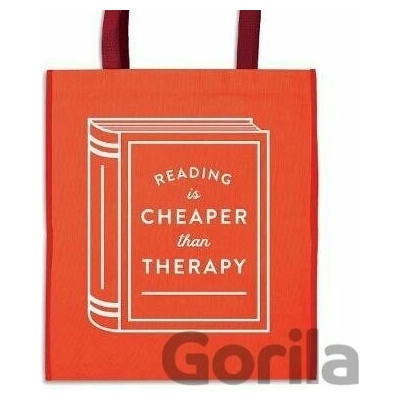 Mudpuppy Reading is Cheaper Than Therapy Reusable Shopping Bag