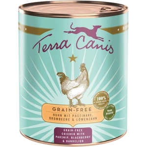Terra Canis Без зърно Пиле с пастърнак, къпини и глухарче 800 г