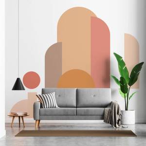 Ambiance Стикер на стената 120x250 cm Abstract Sunset - Ambiance (col-pp-ROS-D281_120x250cm)