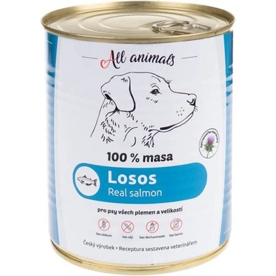 All Animals DOG losos mletý 800 g
