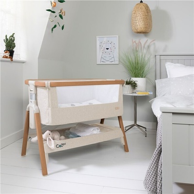 tutti Bambini CoZee Bedside Crib 80,5x51cm 2024 Scandinavian Walnut/Ecru
