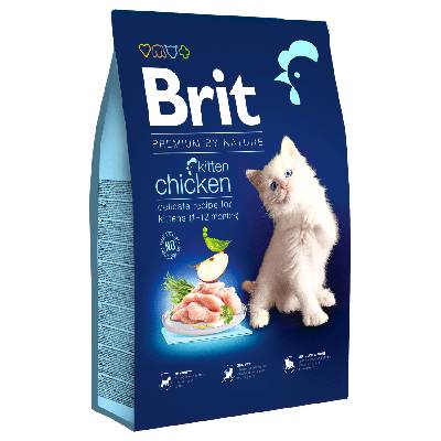 Brit Premium by Nature granuly Cat Kitten kura 8 kg